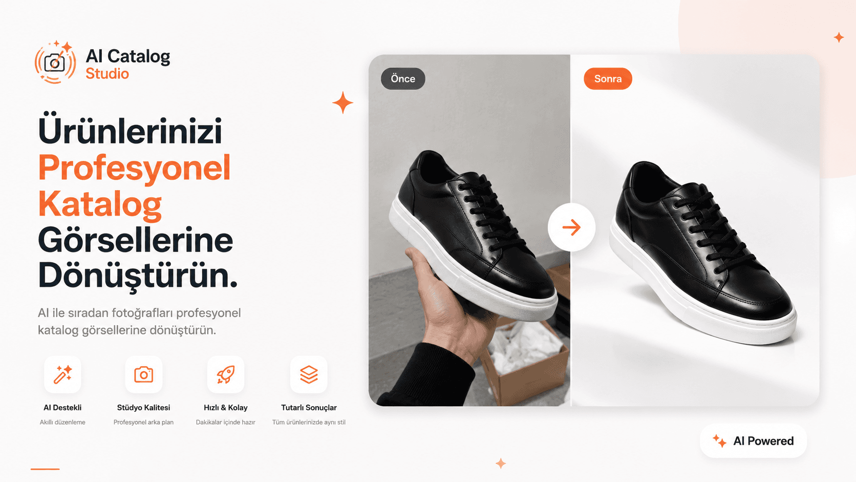 AI Catalog Studio uygulama görseli